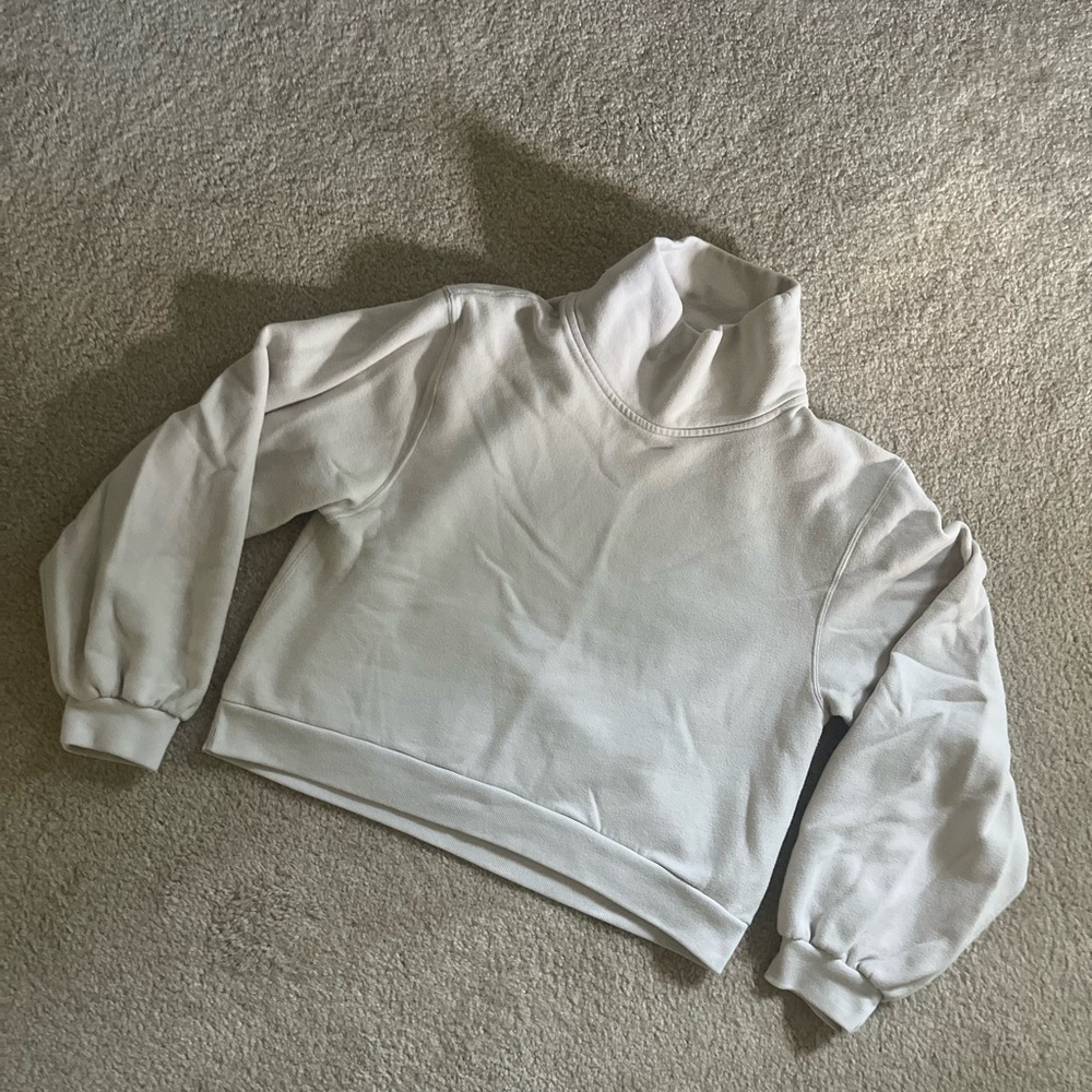 Abercrombie Soft AF Collection Mock Neck Sweatshirt | cream | xs - Picture 2 of 3